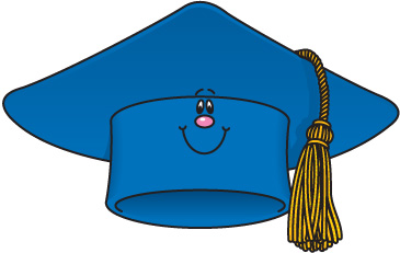 Cheerful Graduation Cap Clipart for Celebrations & Education