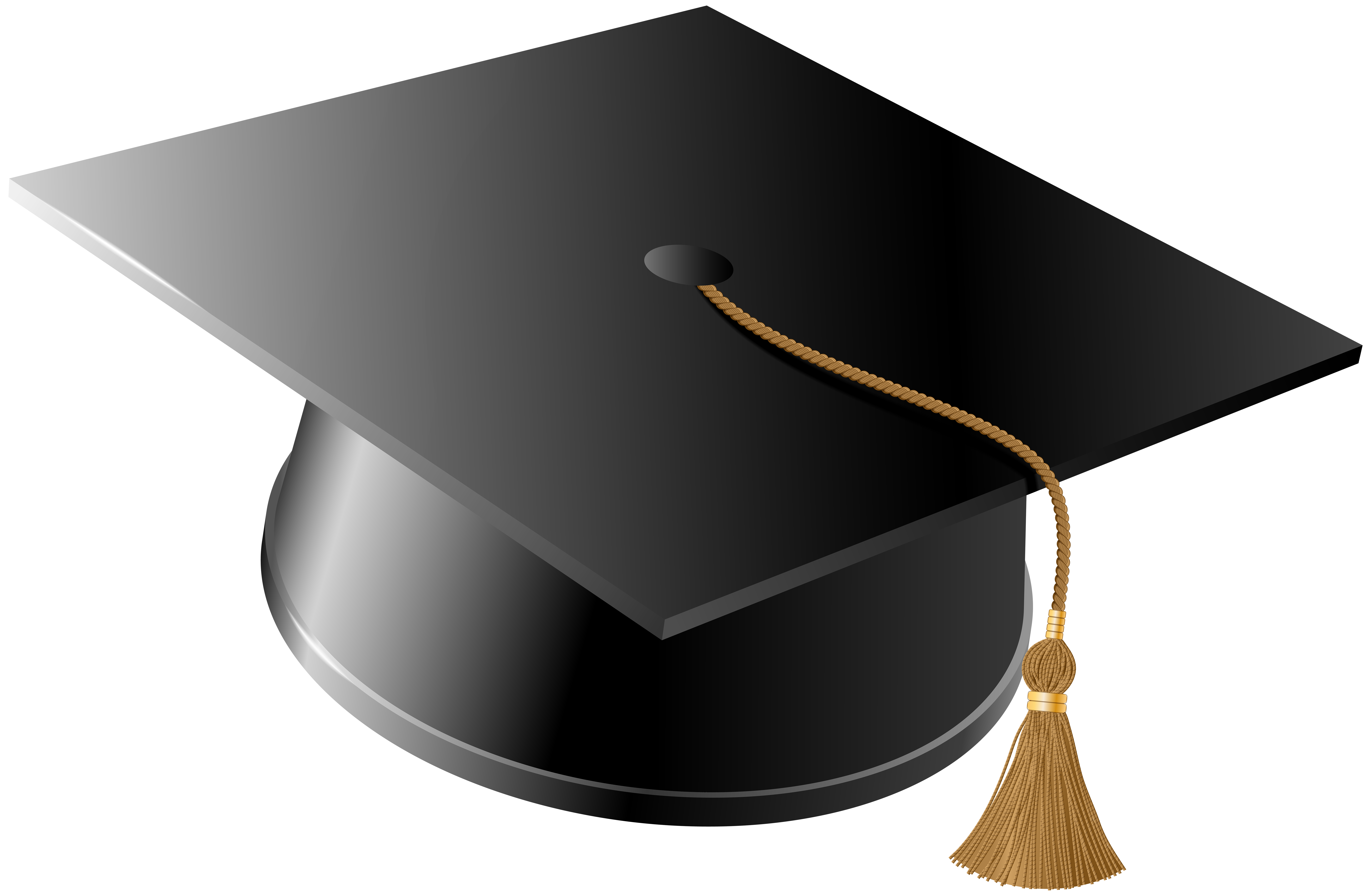 Graduation Cap with Gold Tassel - Academic Achievement Symbol