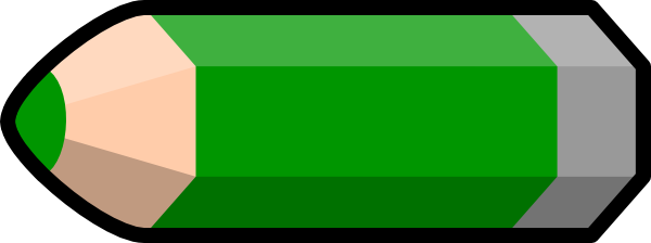Green Colored Pencil Illustration - Free Vector Graphic for Creative Projects