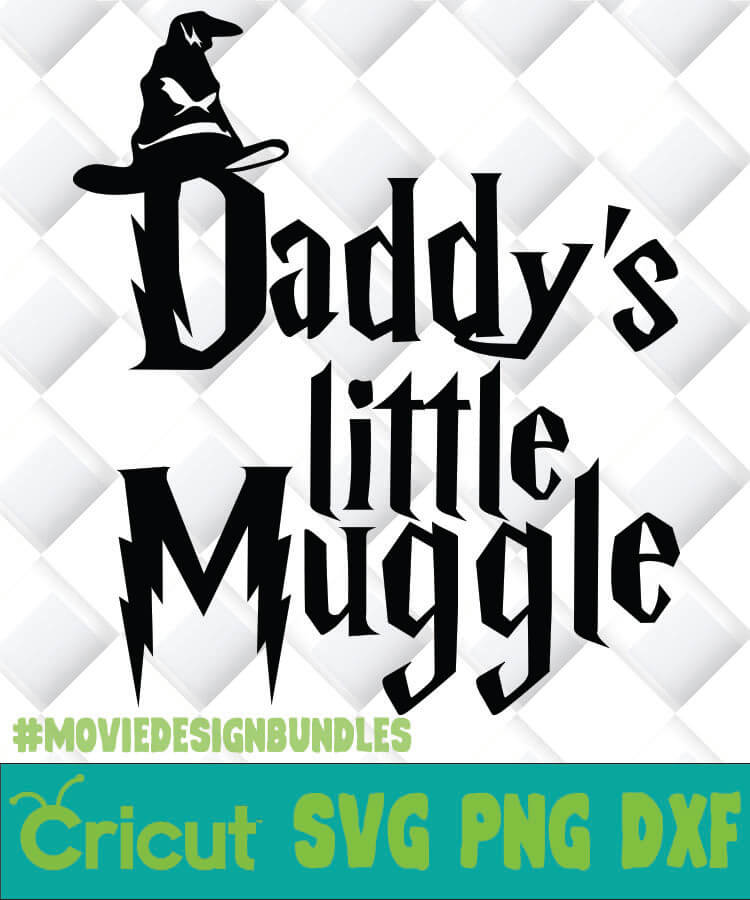 Daddy’s Little Muggle SVG Cut File - Harry Potter Inspired Design for Cricut