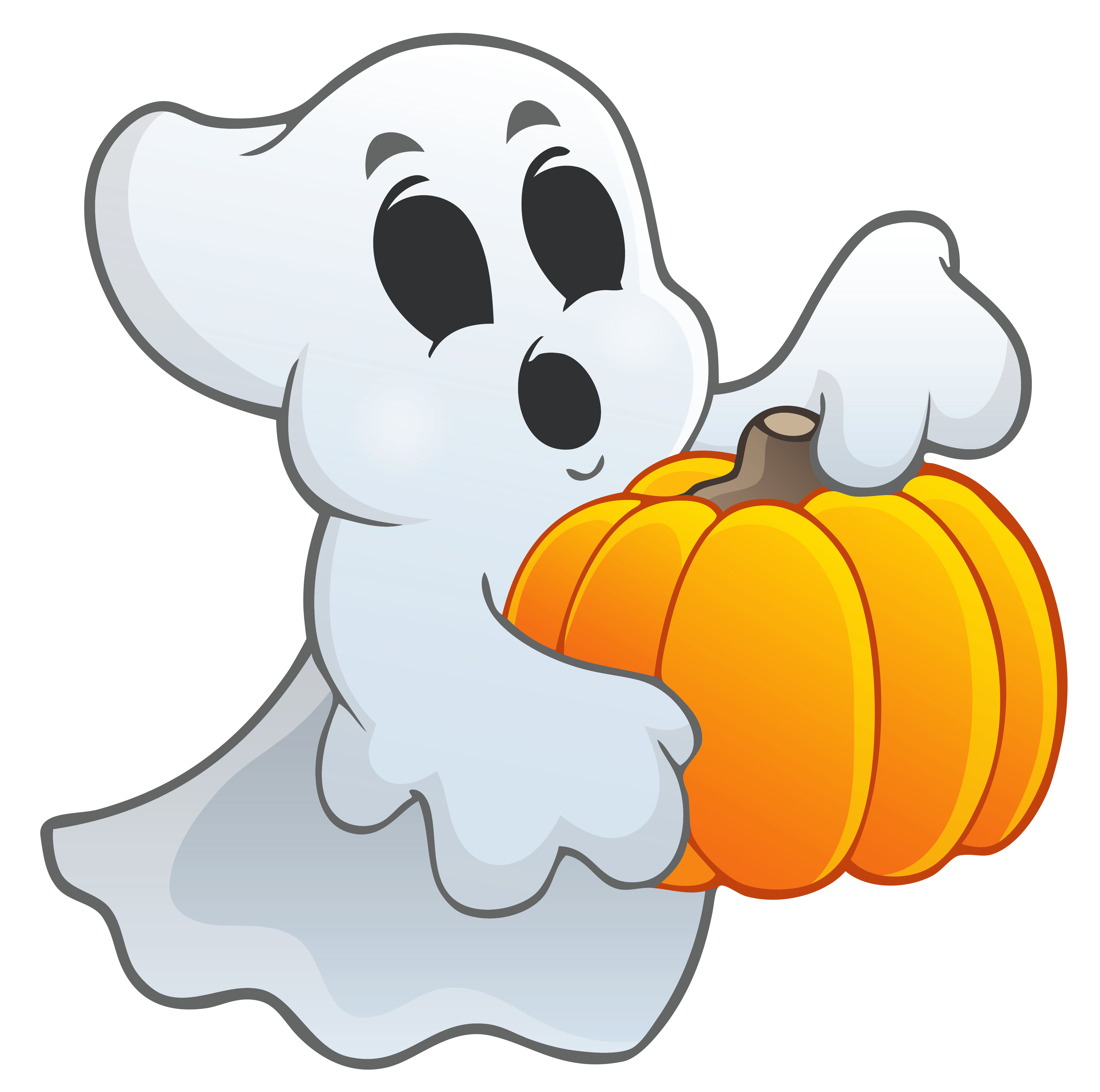 Ghost Clipart Halloween Clipart Graphic By Chonnieartwork · Creative Fabrica Clip Art Library 6991