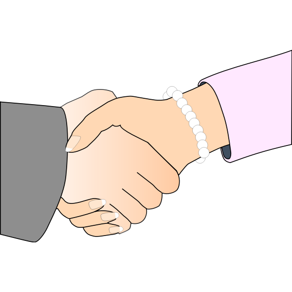 Handshake Illustration: Symbol of Agreement, Partnership, and Professional Trust