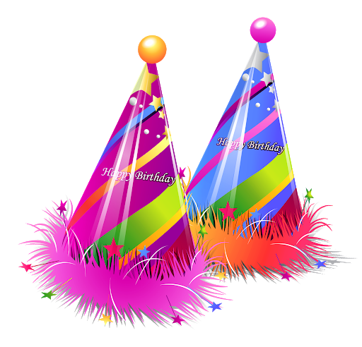 Festive Birthday Party Hats - Free PNG Clipart for Celebrations