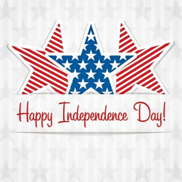 Happy Independence Day Greeting Card - Celebrate July 4th with Patriotism