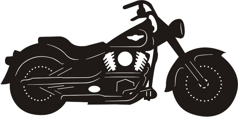Harley Silhouette Motorcycle Drawing Harley Davidson Clip Art Library