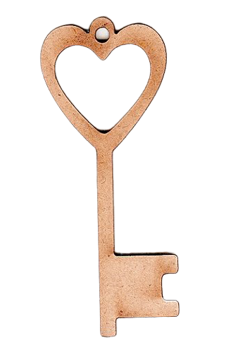 clip art heart key