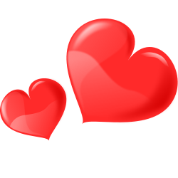 Red Heart Icons - Glossy Love Symbols for Valentine’s Day & Romance