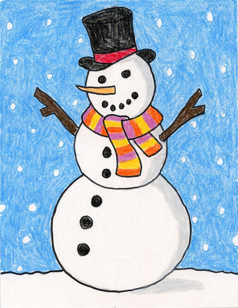 Simple Snowman  Great PowerPoint ClipArt for Presentations 