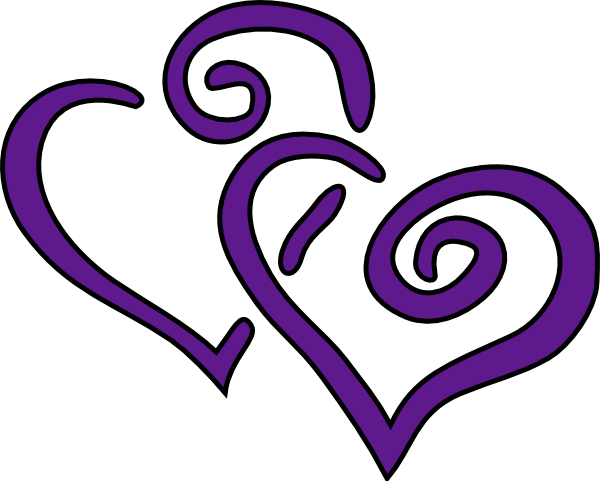 Purple Hearts Clip Art Library
