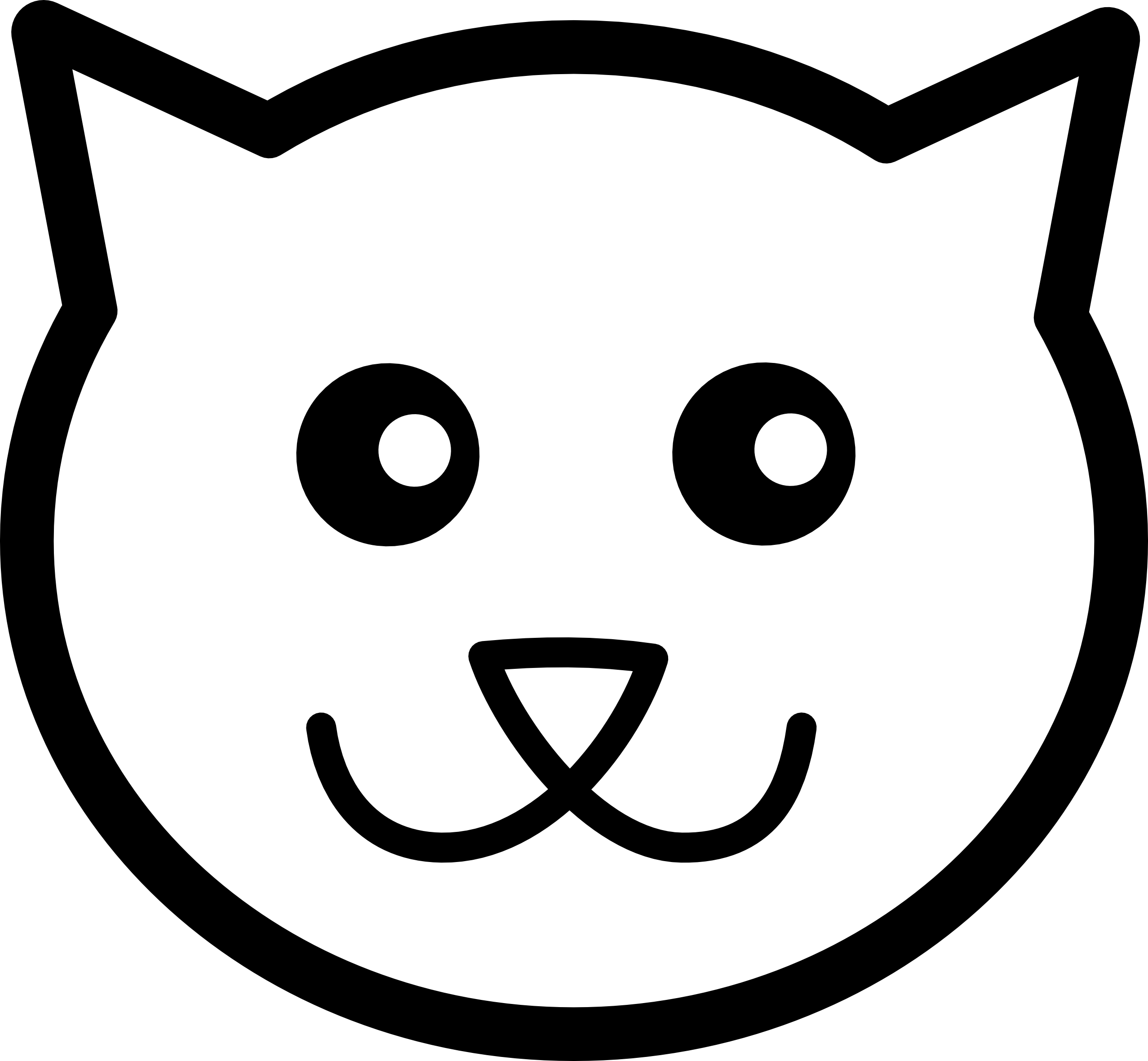 Cute Cat Face Icon - Free Vector Illustration for Web & Design