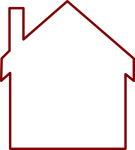 Home Icon - Simple House Outline for Real Estate and Web Design
