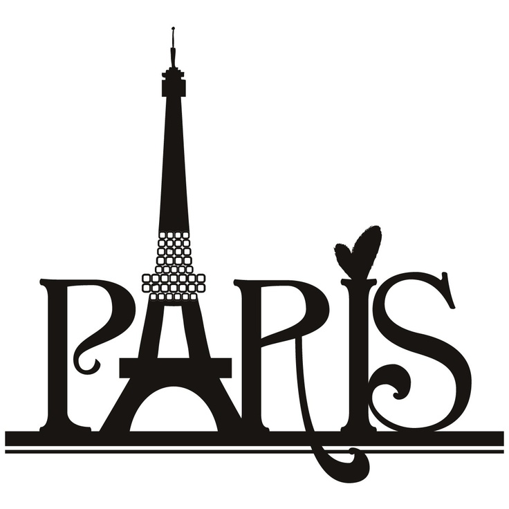 Stylized black-and-white Paris logo with Eiffel Tower integrated into the word "PARIS" and a heart-shaped flourish on the 'S'.