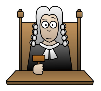 Judge Illustration - Legal Authority & Courtroom Symbolism