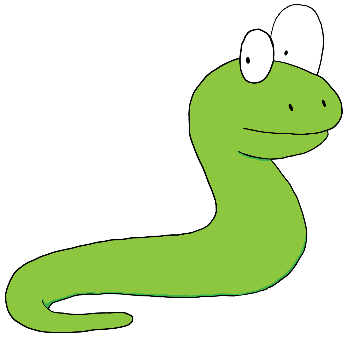 Cute Cartoon Snake Illustration - Free Download & Usage