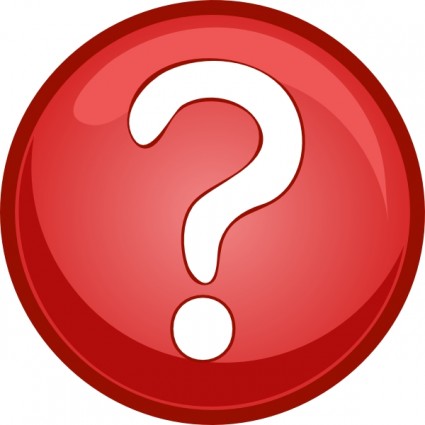 Help & Support Icon - Red Question Mark Button for User Assistance