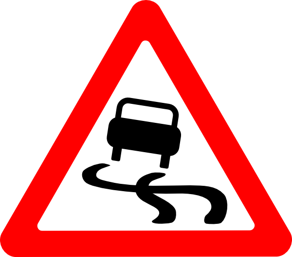 Slippery Road Warning Sign - Meaning and Safety Tips