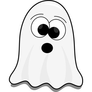 Friendly Cartoon Ghost Illustration for Halloween and Kids’ Content