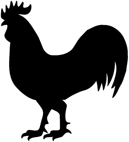 Rooster Silhouette Clipart - Free Vector Image for Farm & Agriculture Design