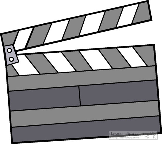 Film Clapperboard Clipart - Free Classroom & Educational Use