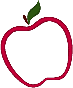 Red Apple Illustration - Clean Vector Graphic for Education & Design
