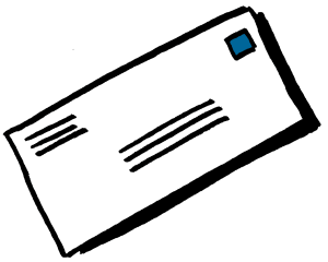 Envelope Illustration for Contact, Mail, or Communication Pages