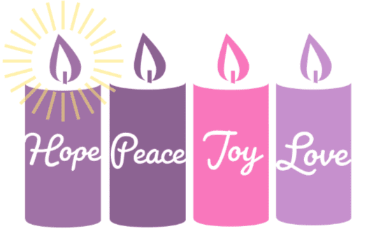 Advent Candle PNG Picture, Advent Candles And Mistletoe Decorated ...