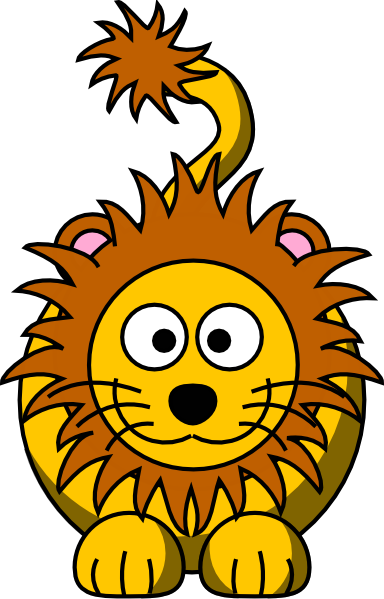 Friendly Cartoon Lion Illustration for Kids’ Content & Educational Sites