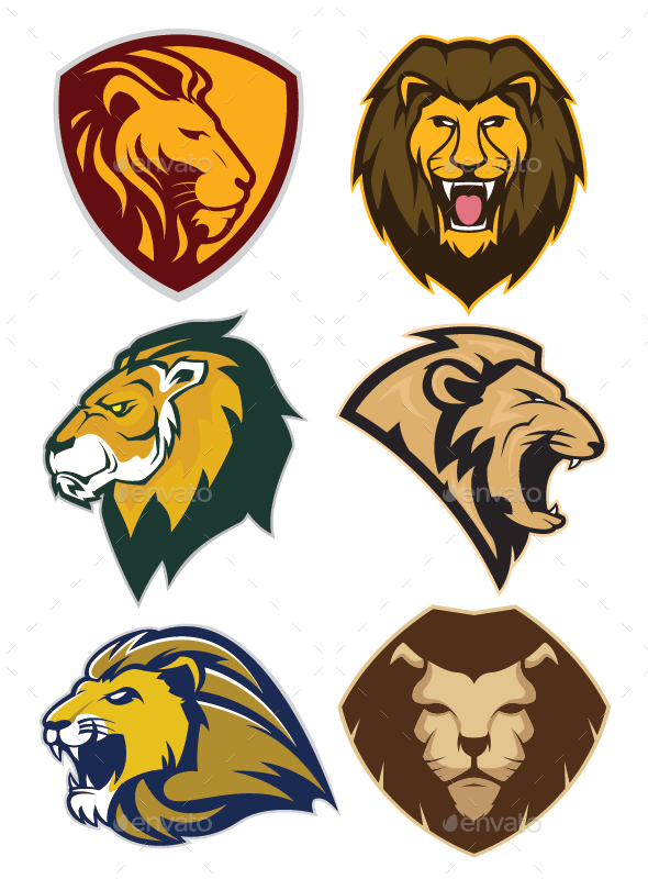 Lion Logo Designs - Vector Illustrations for Sports Teams & Branding