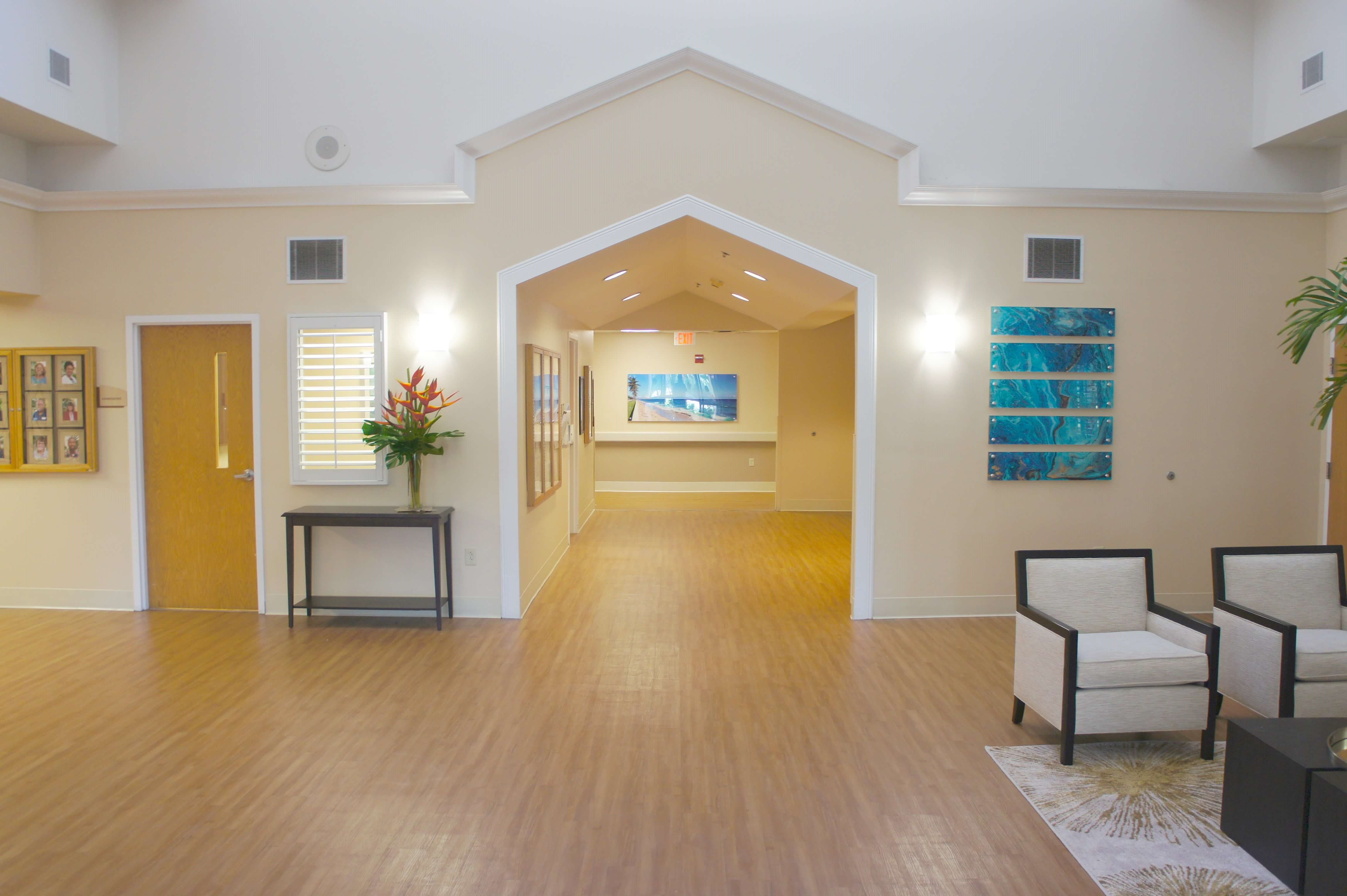 Serene Senior Living Community Lobby - Inviting & Thoughtfully Designed