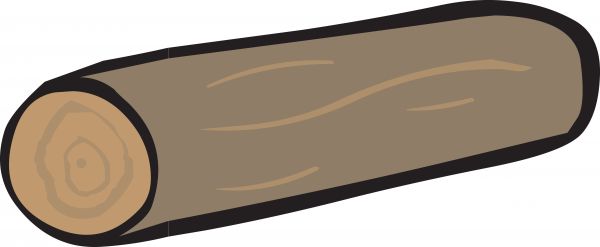 Wooden Log Illustration - Free Clipart for Crafts, Education & Design