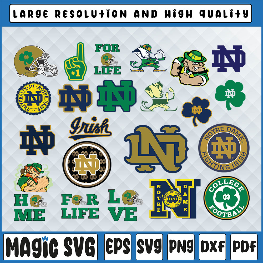 Notre Dame Fighting Irish Logo PNG Vector (AI) Free Download