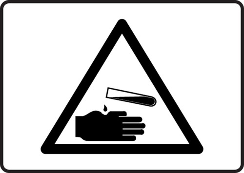 Class 8 Corrosive Placard - Worded