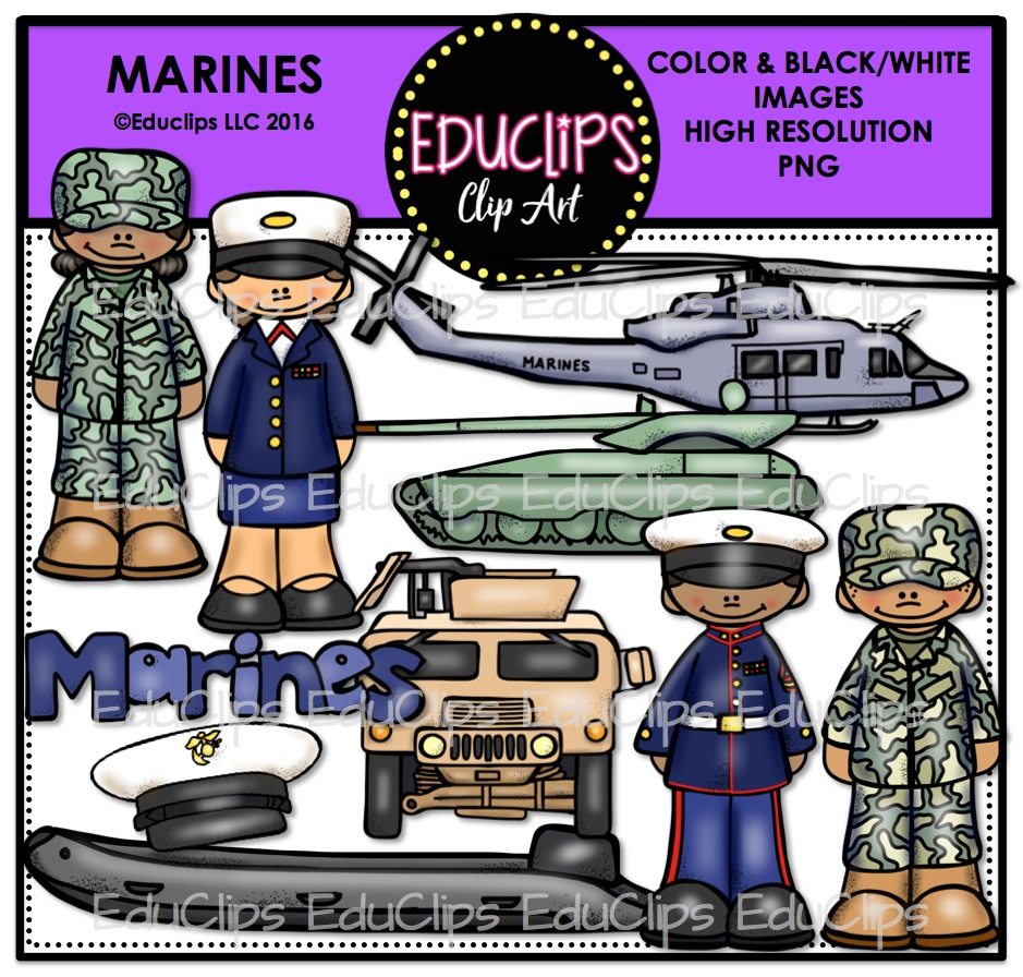 Marines Clip Art - High-Resolution PNGs for Education & Projects