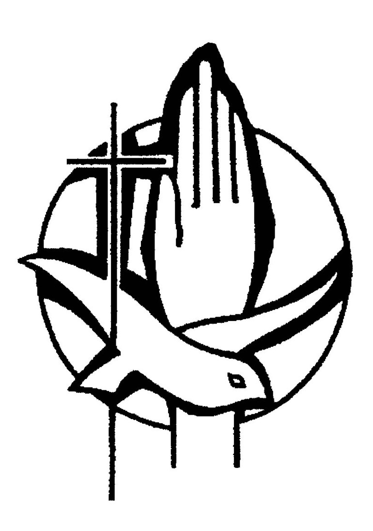 Christian Symbol of Peace and the Holy Spirit - Dove, Hands, and Cross
