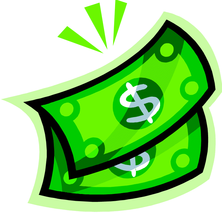 Cash Illustration - Vibrant Green Dollar Bills for Finance Content
