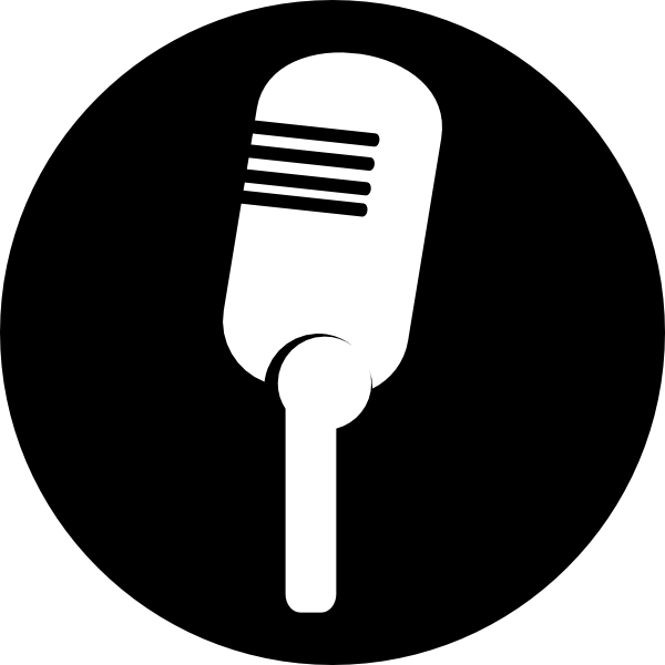 Microphone Icon - Audio Recording and Podcasting Symbol