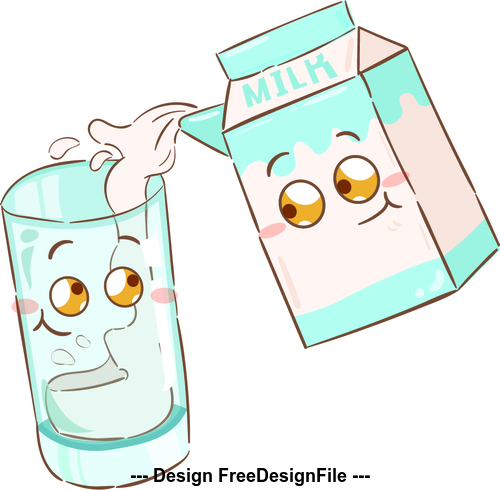 Free milk cartoons, Download Free milk cartoons png images, Free ...