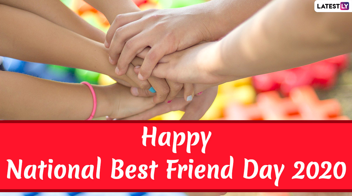 Multiple hands stacked together in unity, symbolizing friendship and solidarity, with colorful background.