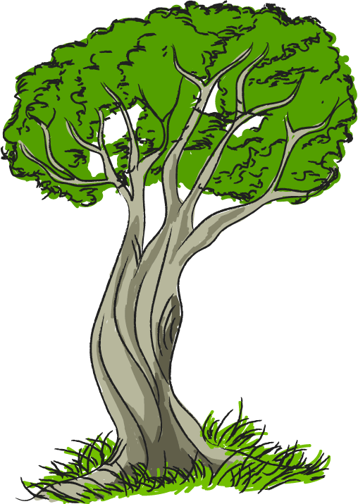 Illustration of a Lush Green Tree - Nature Clipart for Web & Print