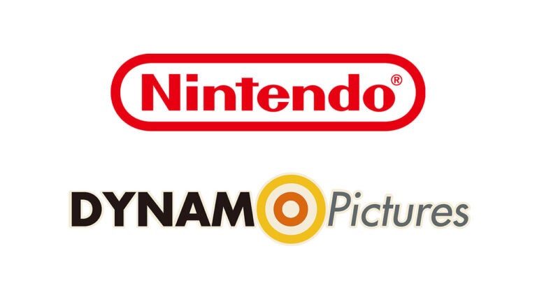 Nintendo and DynamO Pictures logos displayed side by side on white background.