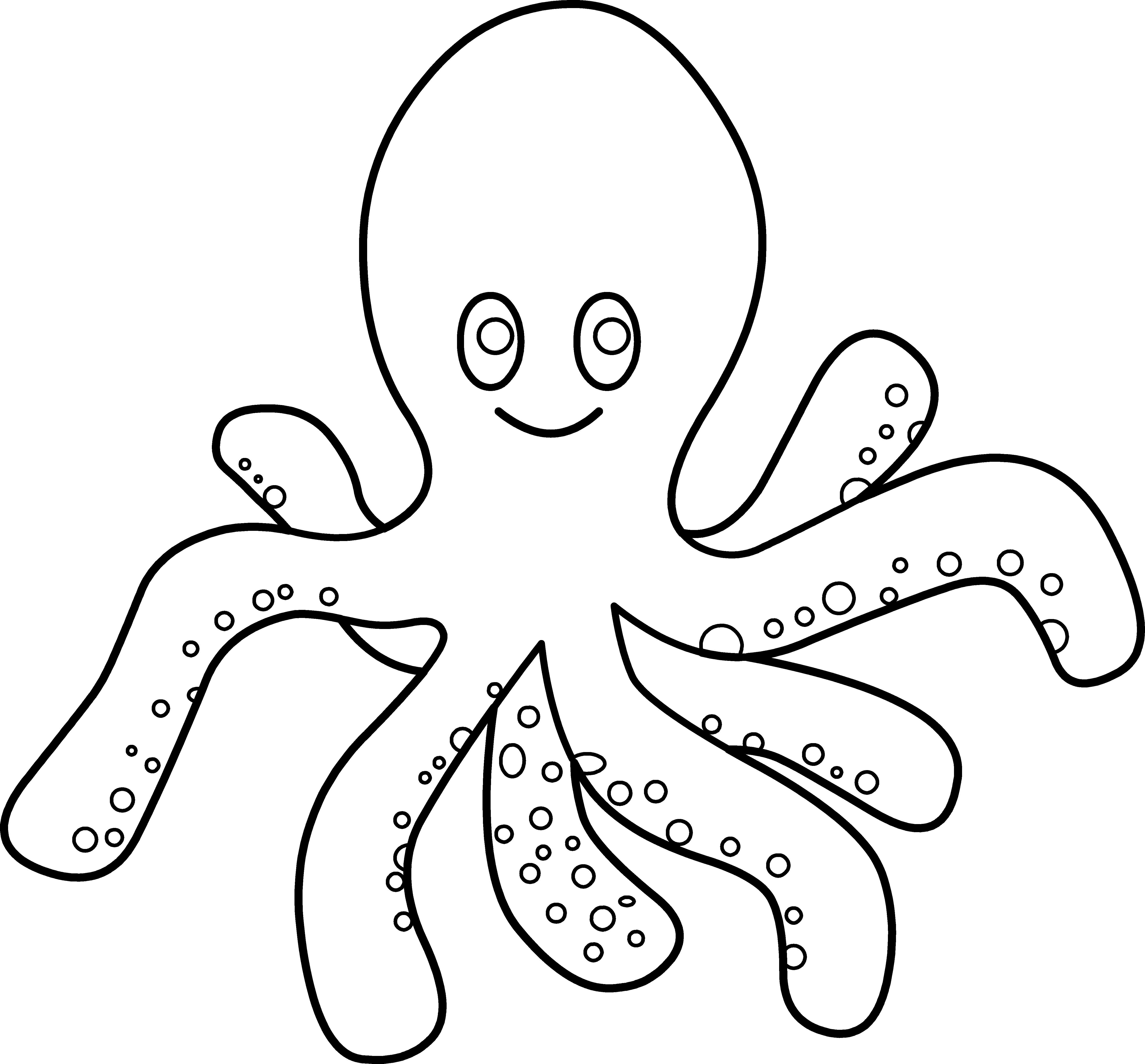 Free Octopus Coloring Page for Kids - Printable & Fun