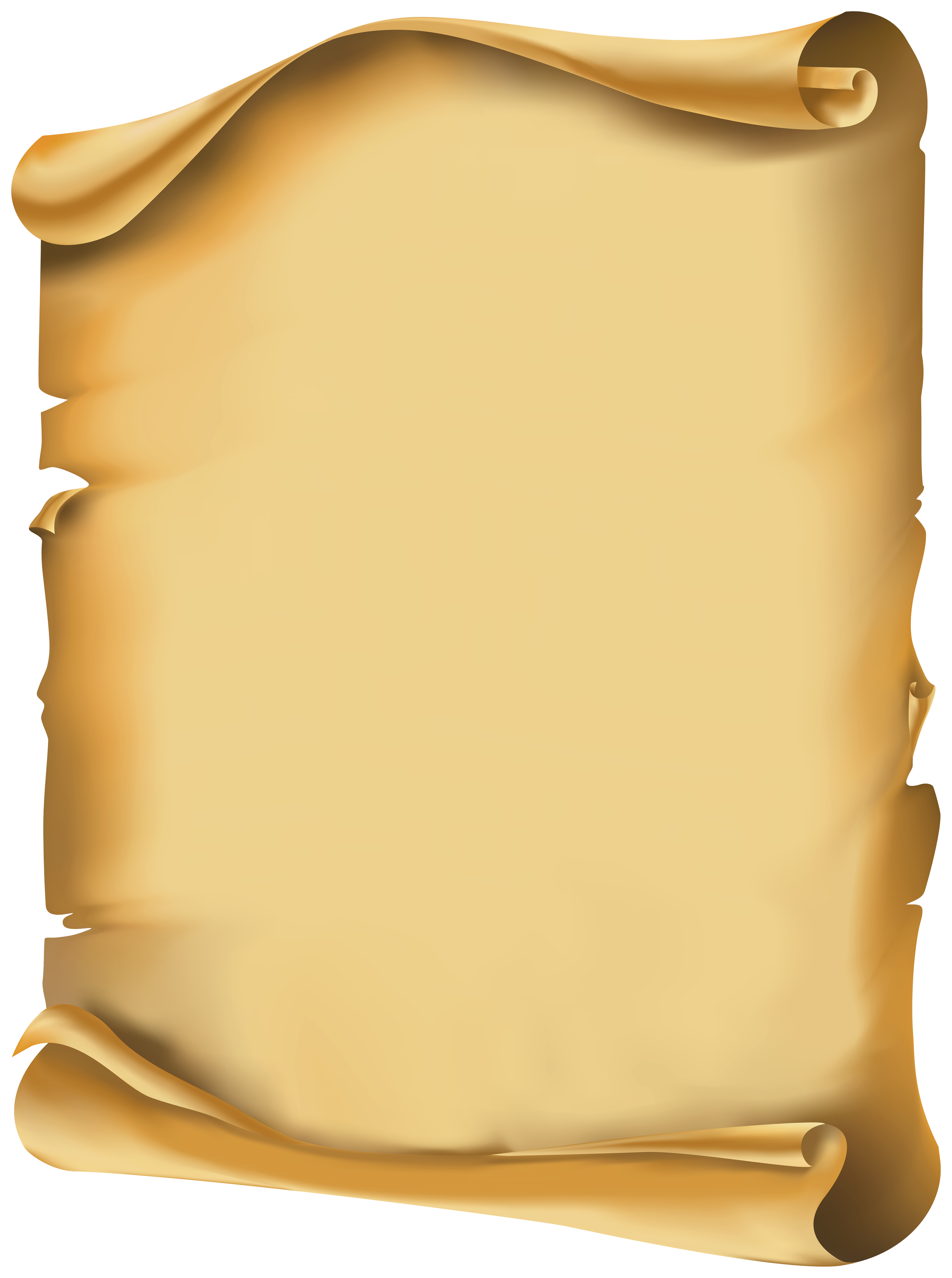 Ancient Scroll Clipart PNG Images, Ancient Blank Aged Worn Royal