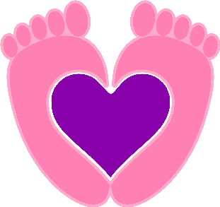 Heart with Baby Feet