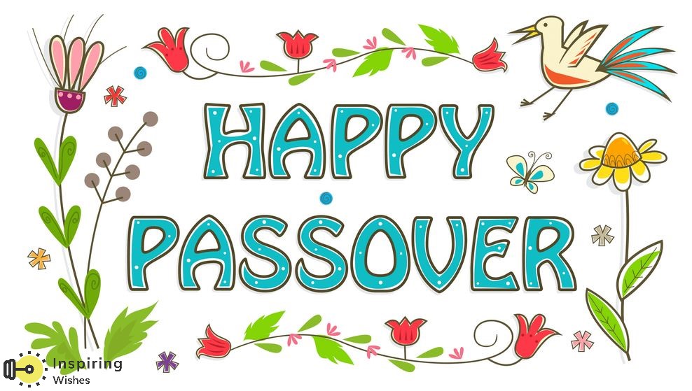 Happy Passover Card With Floral Decoration Vector Illustration - Clip ...