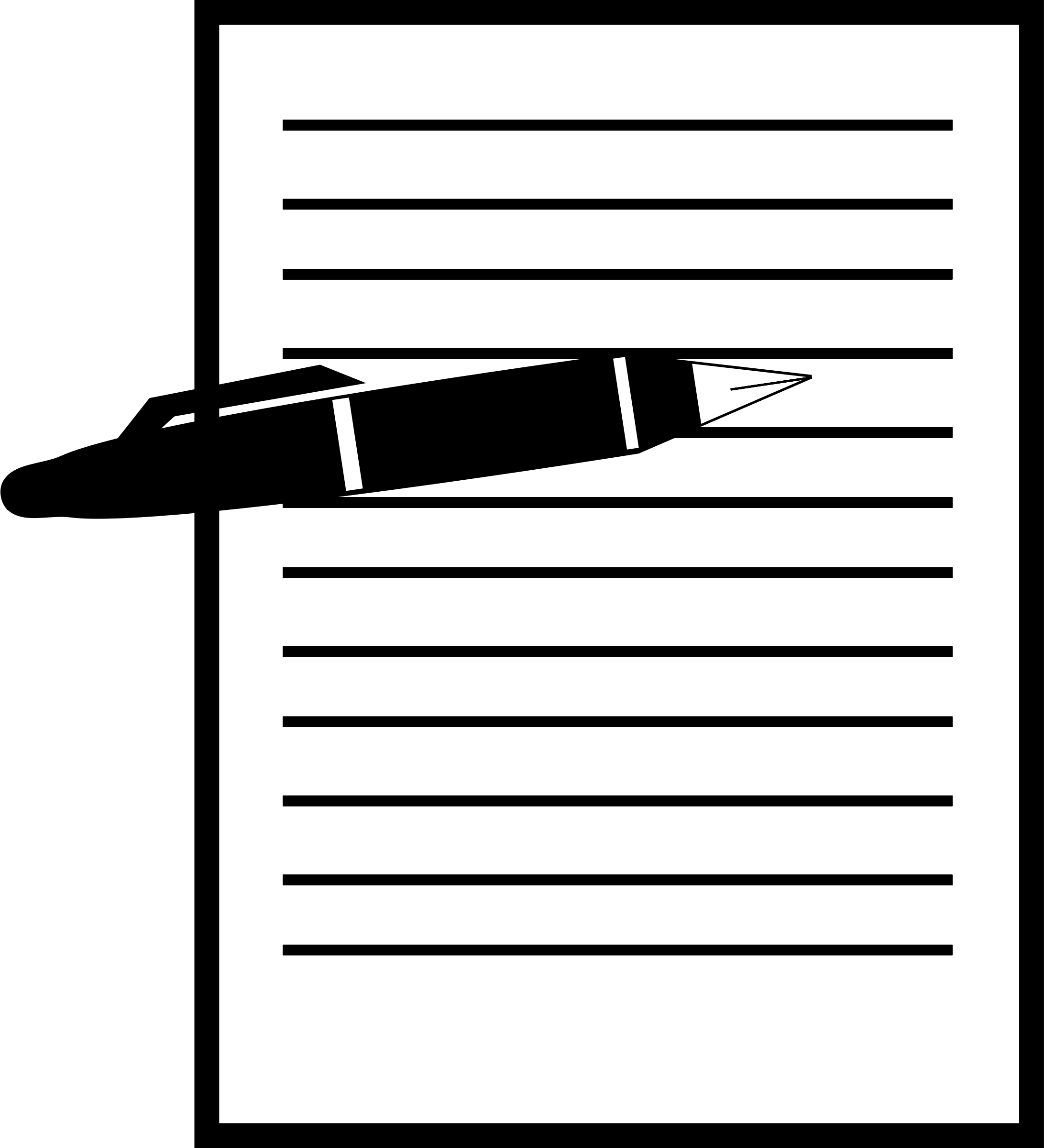 Two white vertical bars on a black background, slightly tilted and spaced apart.