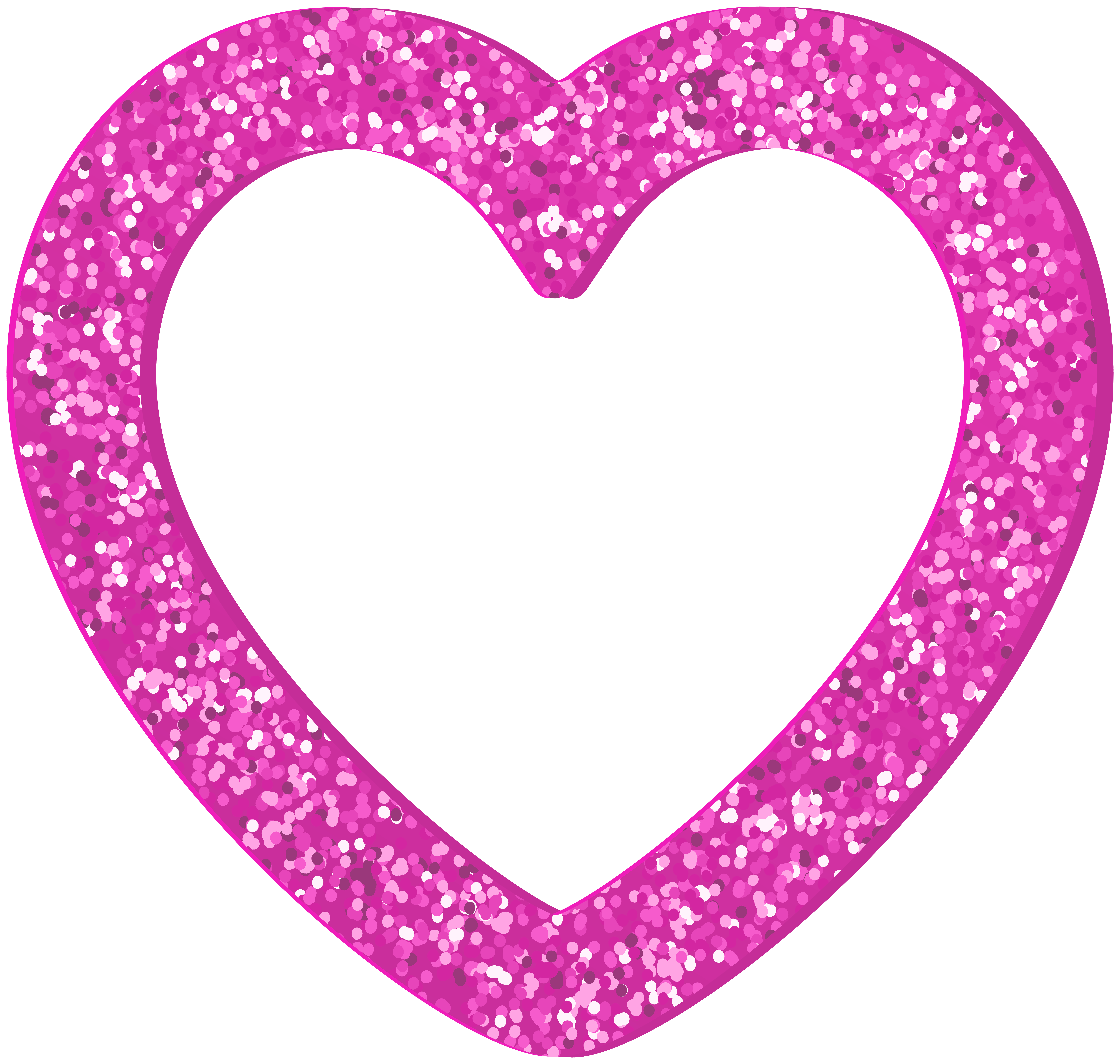 Vibrant pink abstract logo with overlapping circles, confetti-like dots, and a bold white cross symbol.