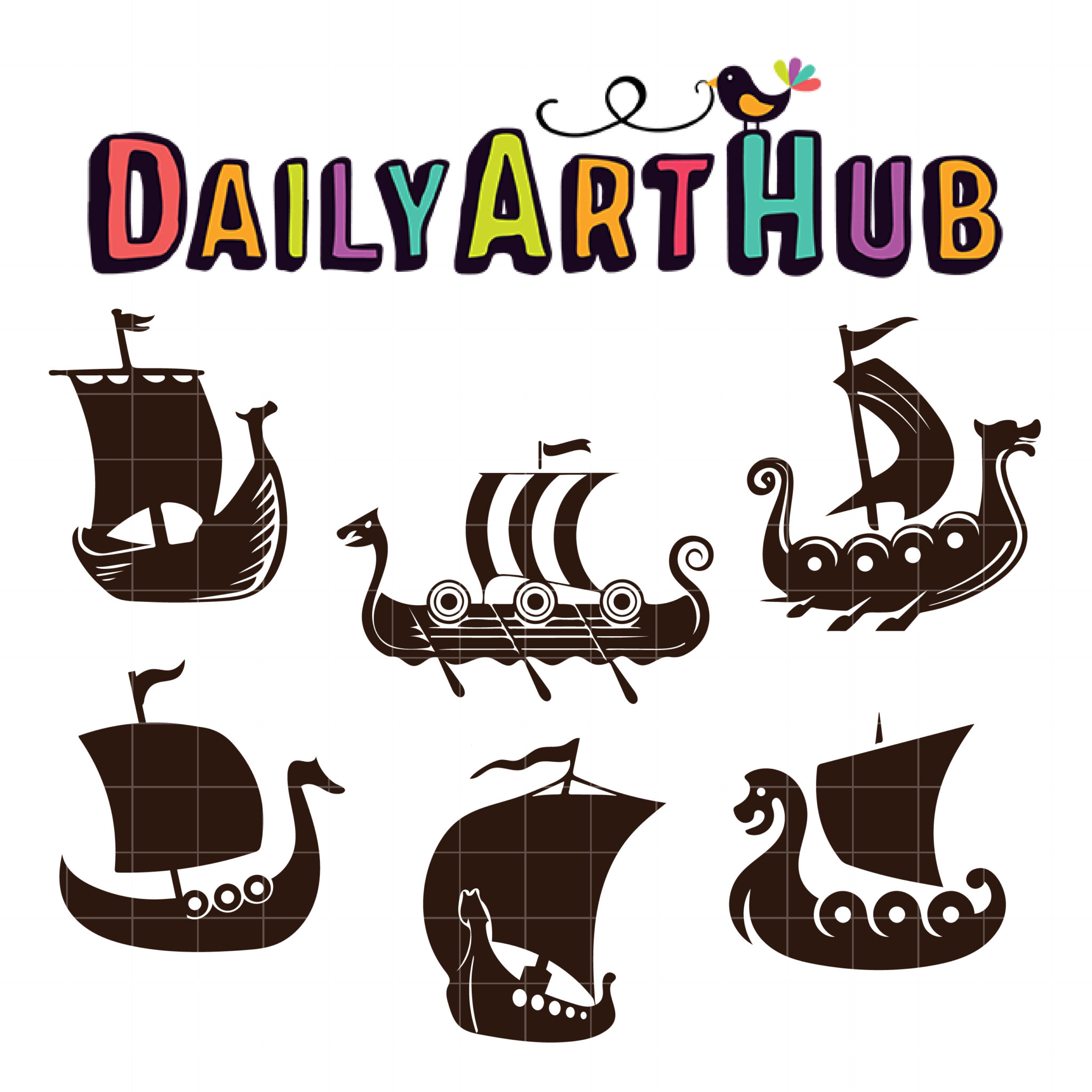 Viking Ship Clip Art Collection | DailyArtHub