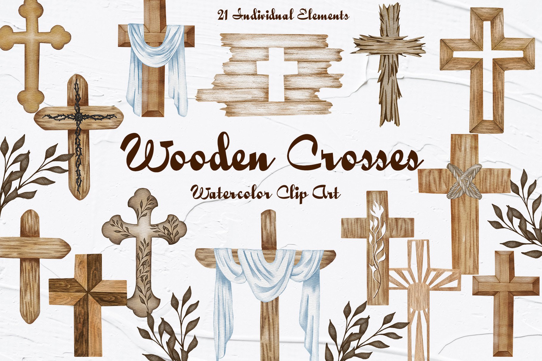 plain wooden cross clipart