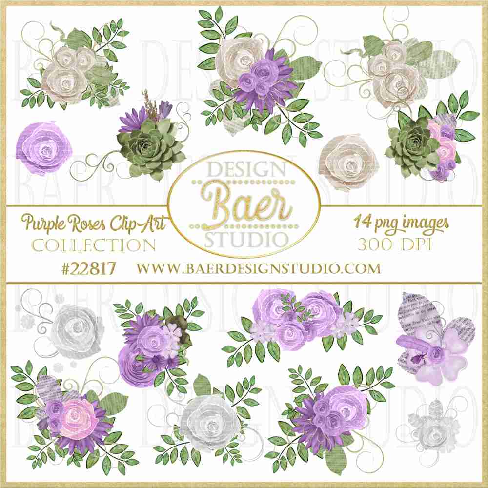 Purple Scripts Clip Art Library