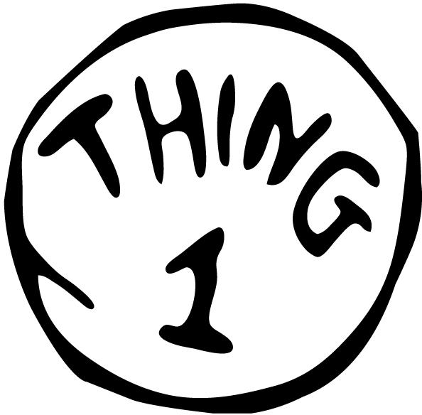 Thing 1 Logo - Dr. Seuss Character Icon for Fans & Merchandise